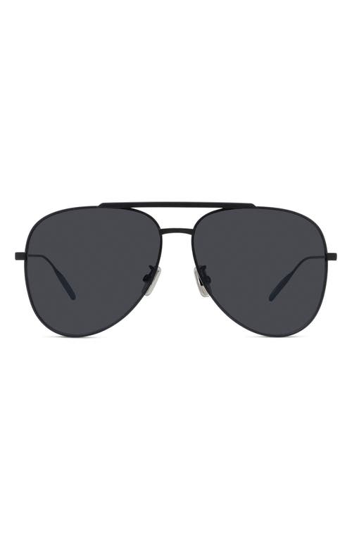 Givenchy Gv Speed 59mm Pilot Sunglasses In Matte Black/smoke Mirror