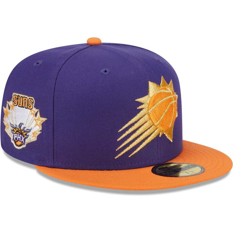 Shop New Era Purple/orange Phoenix Suns Gameday Gold Pop Stars 59fifty Fitted Hat