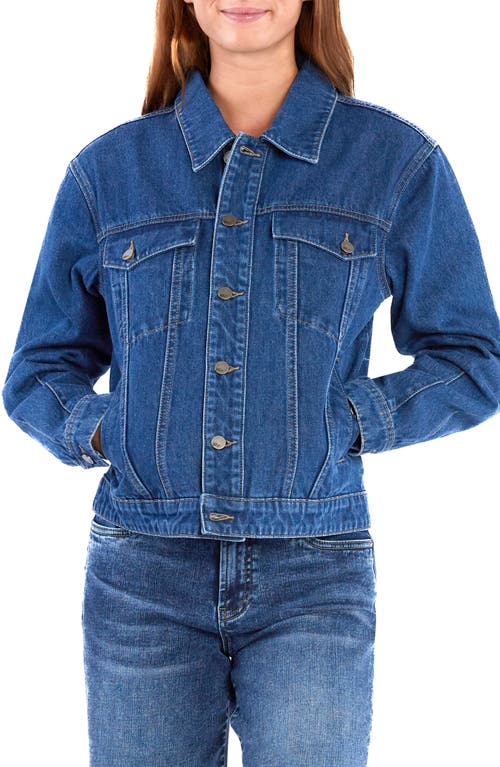 Shop Wash Lab Denim Madeline Denim Jacket In French Blue