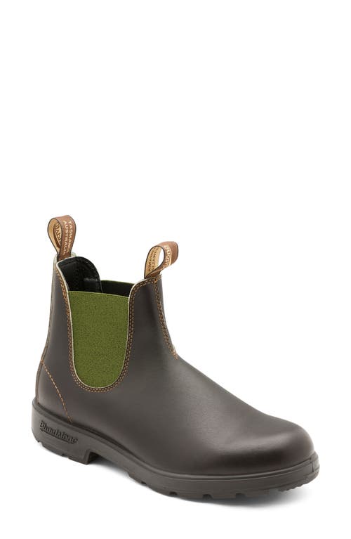 Blundstone Original 500 Water Resistant Chelsea Boot in Stout Brown/Olive