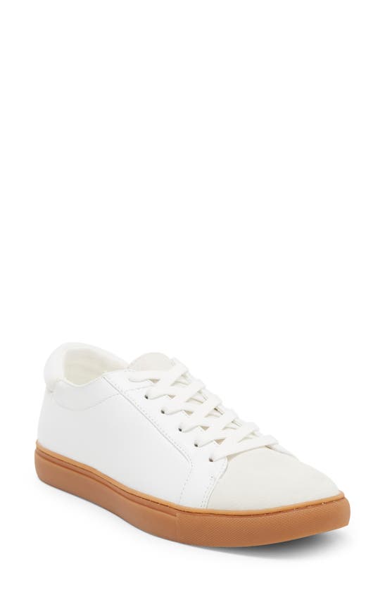 Kenneth Cole New York 'kam' Sneaker In White Tan Leather
