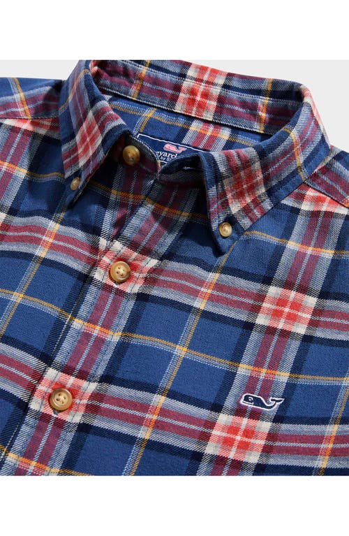 Shop Vineyard Vines Plaid Whale Flannel Button-down Shirt In Moonshine Plaid