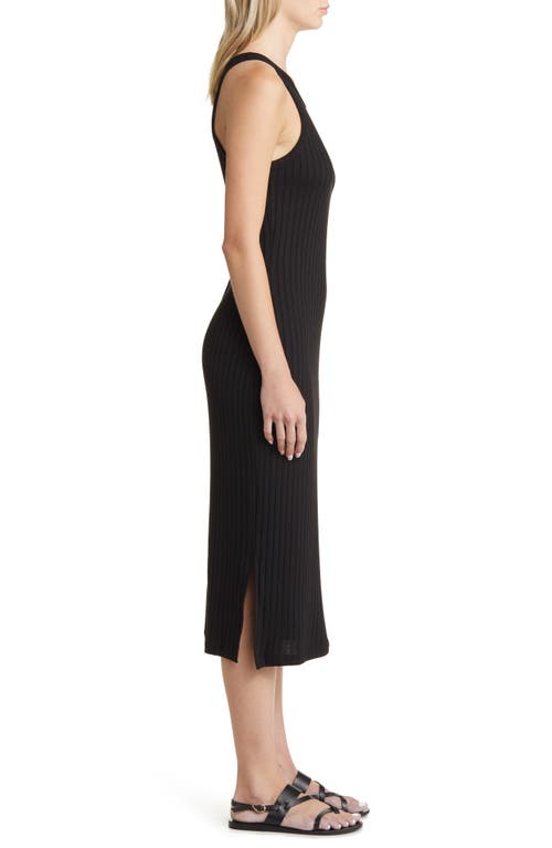 Shop Rip Curl Premium Rib Racerback Dress In Black