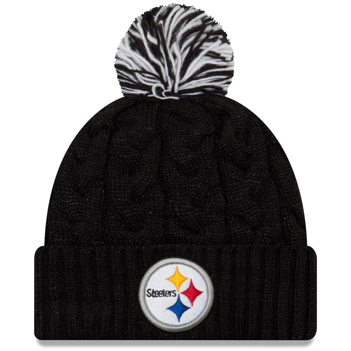 steelers on field beanie