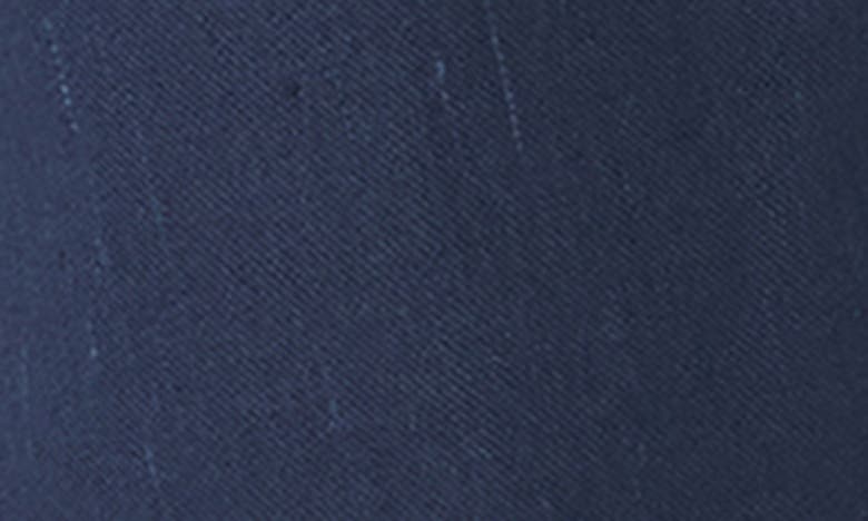 Shop Bugatchi Linen Blend Drawstring Chino Shorts In Navy