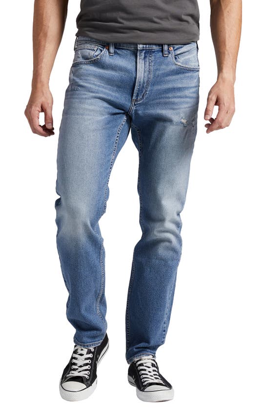 Shop Silver Jeans Co. Taavi Skinny Jeans In Indigo