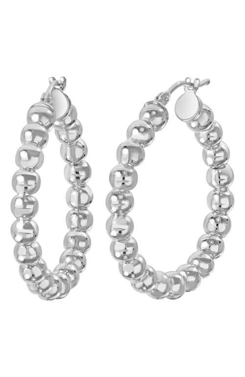 Bony Levy 14k Hoop Earrings In 14k White Gold