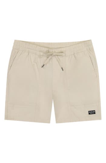 Hurley Itinerary Stretch Cotton Shorts In Neutral