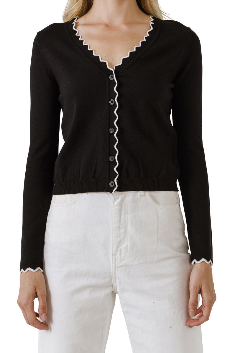 English Factory Scalloped Cardigan | Nordstrom