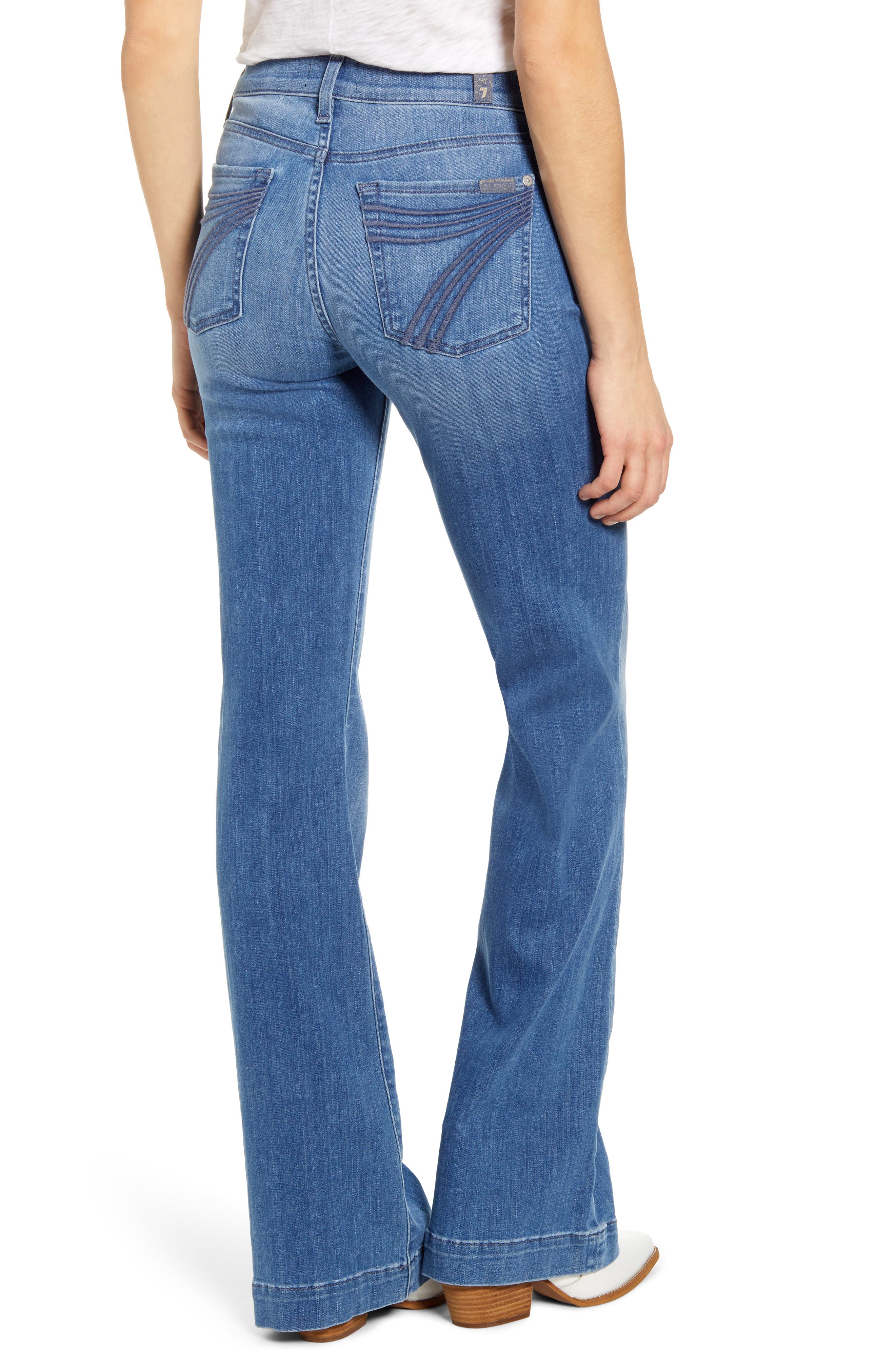 7 For All Mankind Dojo Wide Leg Jeans 