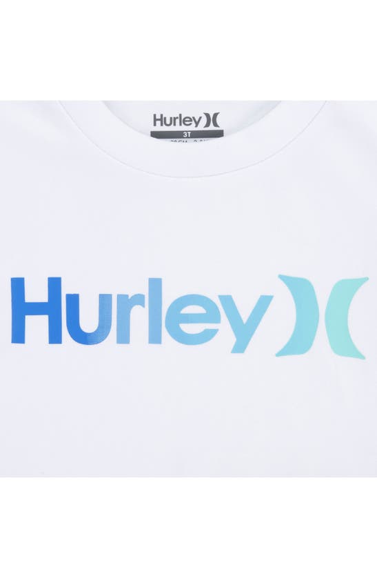 Shop Hurley Graphic T-shirt & Terry Shorts Set In White