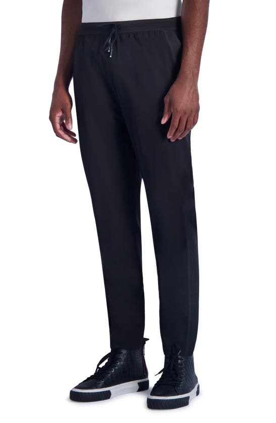 Shop Karl Lagerfeld Lm4 Slim Fit Track Pants In Black