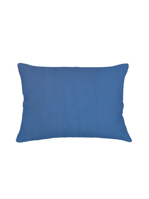 Shop Anaya So Soft Linen Pillow With Down Alternative Insert In Cobalt Blue