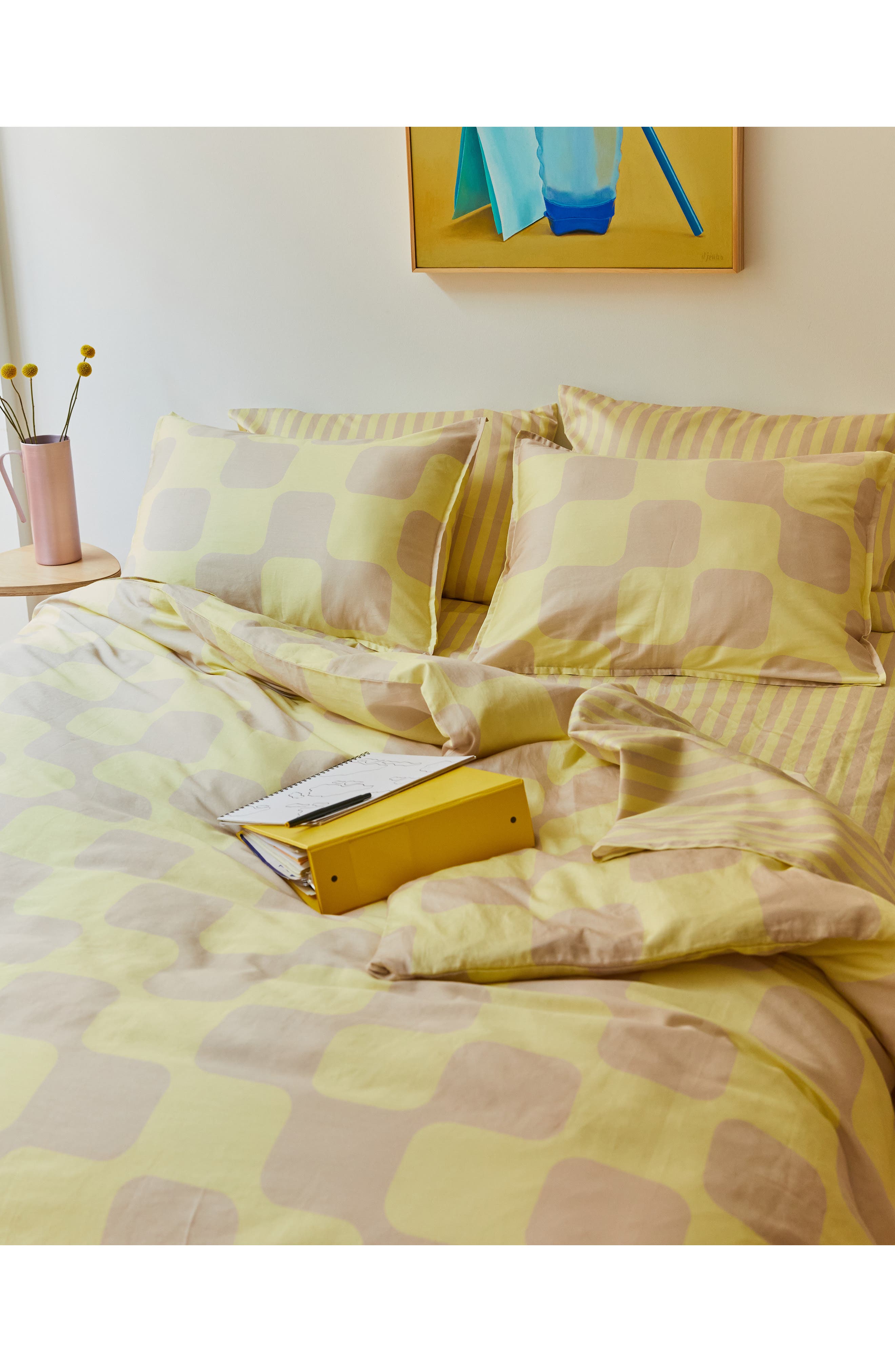 Dusen Dusen Print Cotton Sateen Duvet Cover & Sham Set Nordstrom