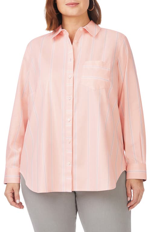 Foxcroft Stripe Boyfriend Button-Up Shirt / at Nordstrom