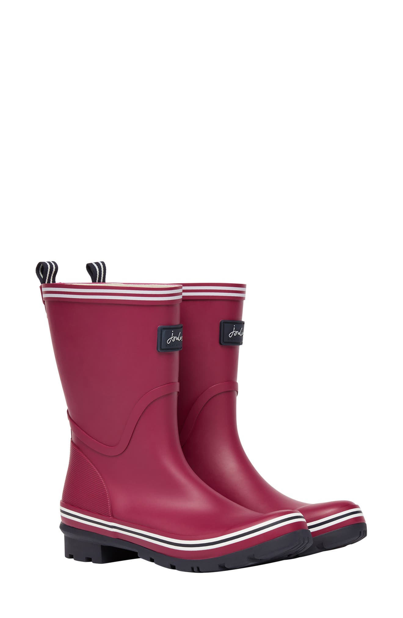 blush rain boots