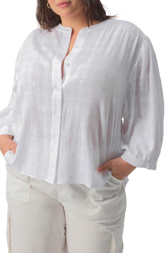 Sanctuary The Femme Button-up Shirt In White