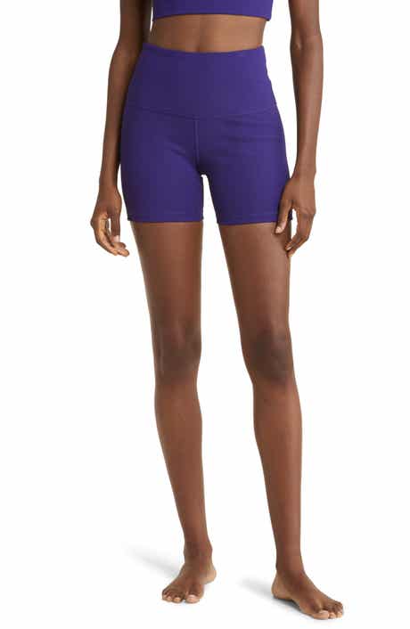 Zella Hatha High Waist Capri Leggings XS Violet Purple Pants Mesh
