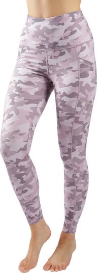 90 Degree By Reflex Women's Lux Camo High Waisted Ankle Leggings X-Small,  CAMO Slate Combo