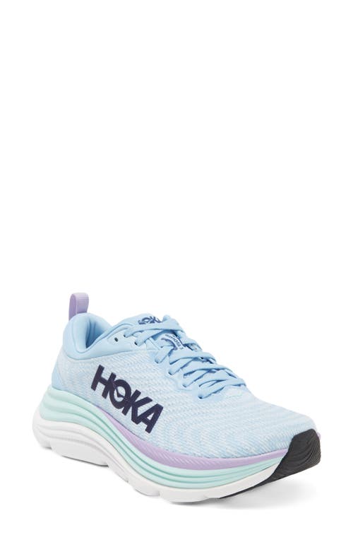 Hoka Gaviota 5 Running Shoe In Airy Blue/sunlit Ocean