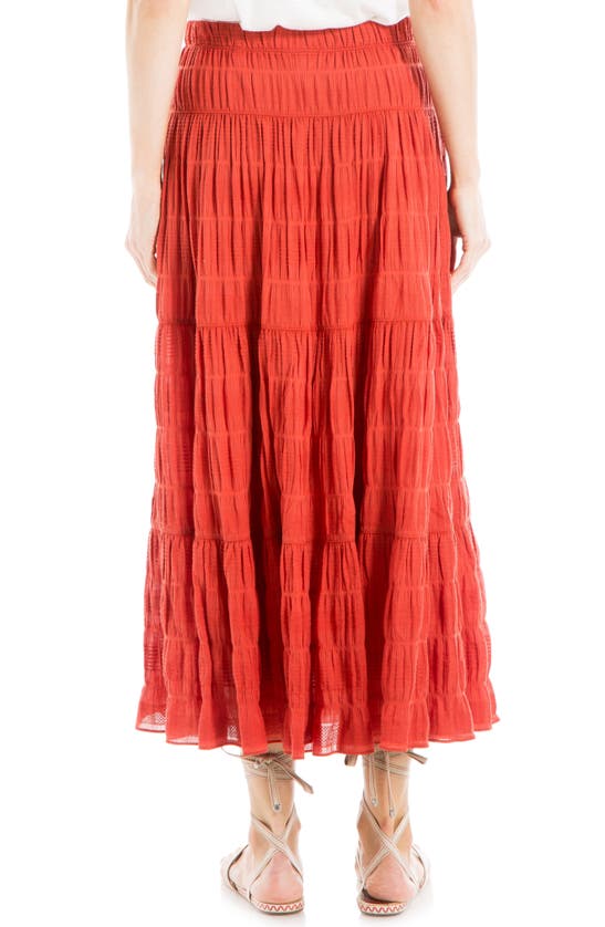 Max Studio Maxi Skirt In Terracotta