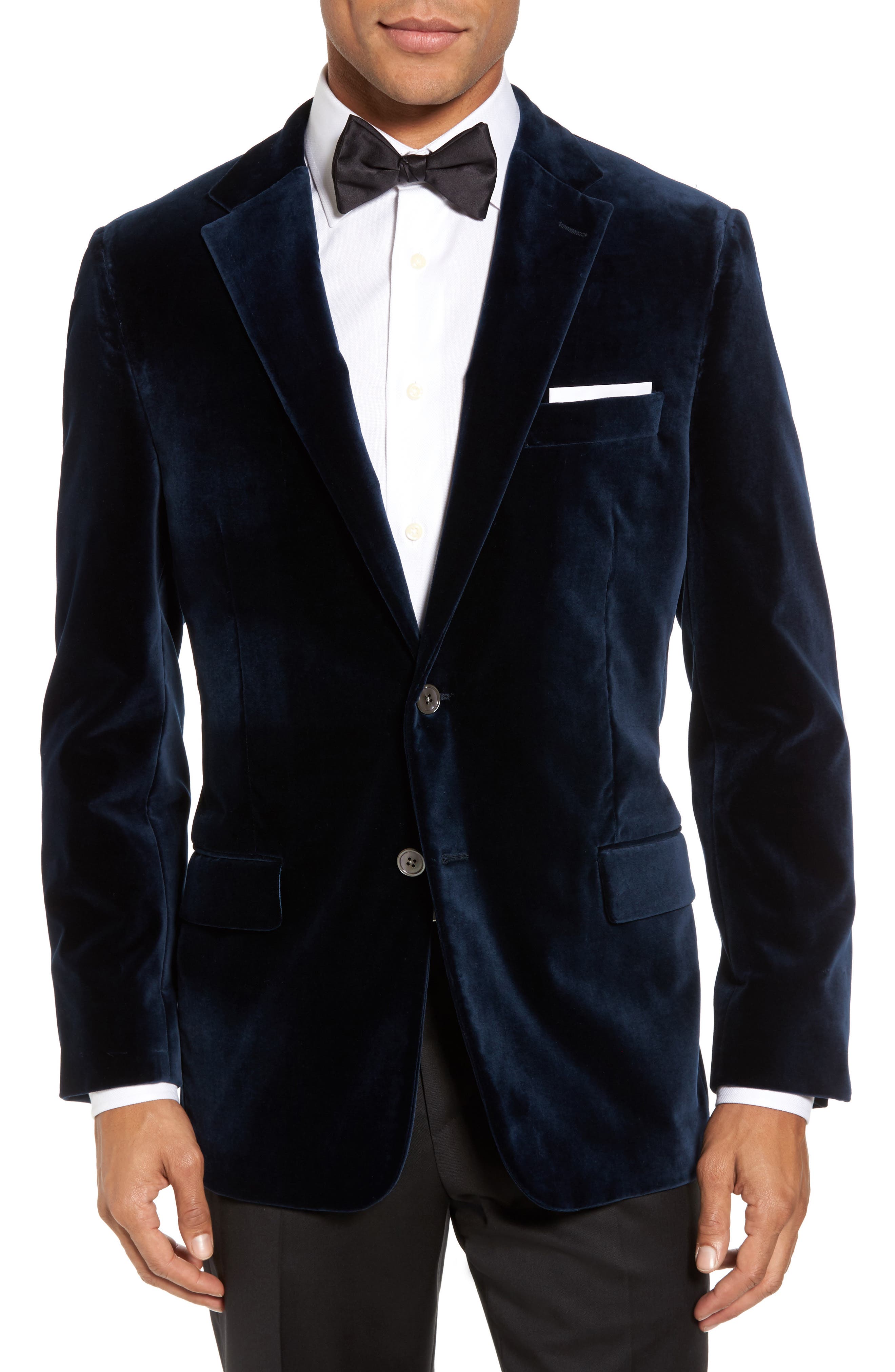 Hickey Freeman Classic B Fit Stretch Velvet Dinner Jacket | Nordstrom