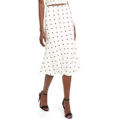 4Si3Nna Valeria Print Skirt, Ivory