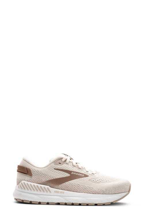 Brooks Ariel Gts 24 Running Shoe In Coconut/chateau/portabella
