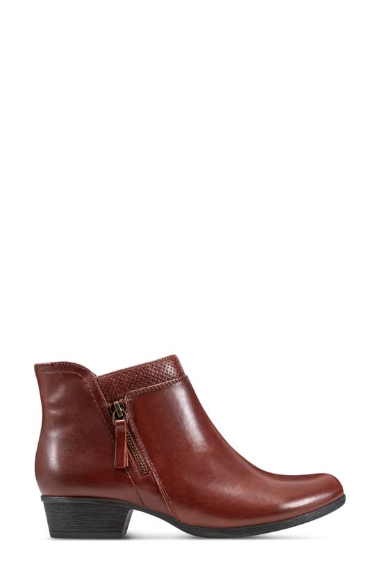 Shop Rockport Carly Bootie In Tan Leather