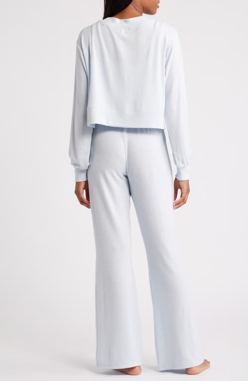 Open Edit Cozy Rib 3-piece Lounge Set In Blue Air Marl
