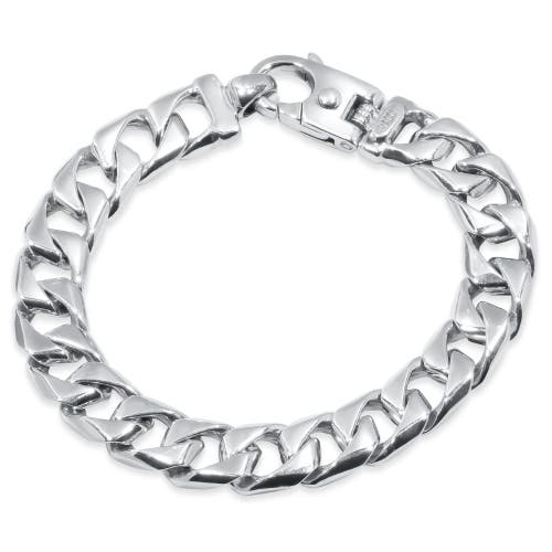 Bliss Diamond Solid 107.8 Gram Platinum 11.5mm Heavy Franco Link Lobster Clasp Bracelet 8.5" In 950 Platinum