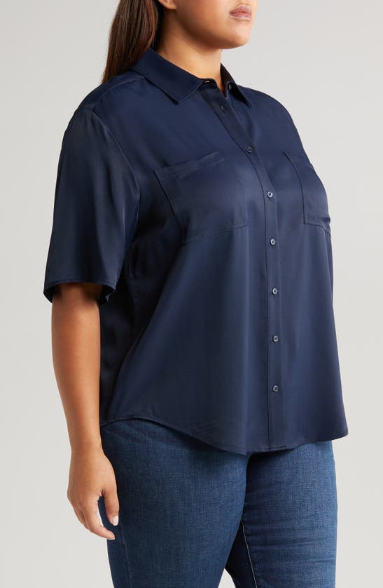 Shop Nordstrom Utility Shirt In Navy Blazer