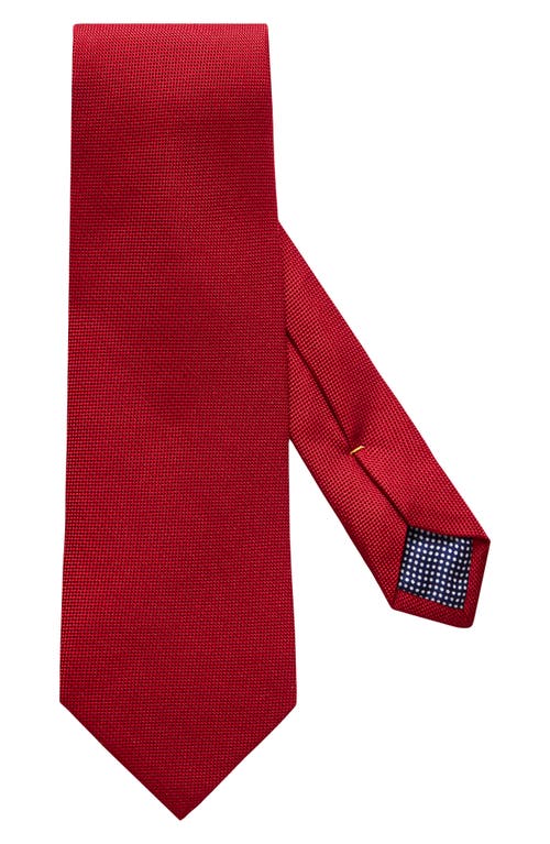 Eton Solid Silk Tie in Pink/red at Nordstrom, Size Regular