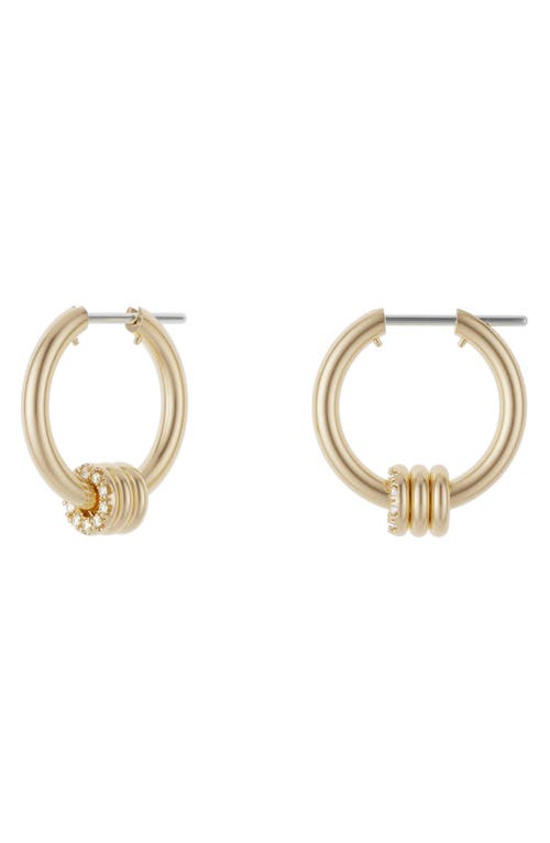 Spinelli Kilcollin Ara Diamond Hoop Earrings in Yellow Gold/Diamond at Nordstrom