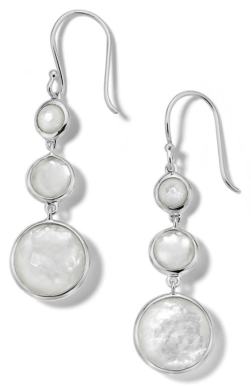 Ippolita Women's Lollipop Lollitini Sterling Silver, Mother-of-pearl & Doublet Triple-drop Earrings In Silver/mother Of Pearl