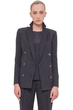 Akris punto Dotted Double Breasted Wool Blazer | Nordstrom