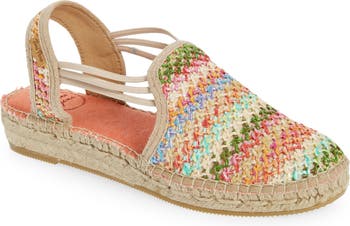 Toni Pons Noa-HV – Espadrillas Donna In Tela, Suola In Gomma Antiscivolo, Cucite A Mano In Spagna