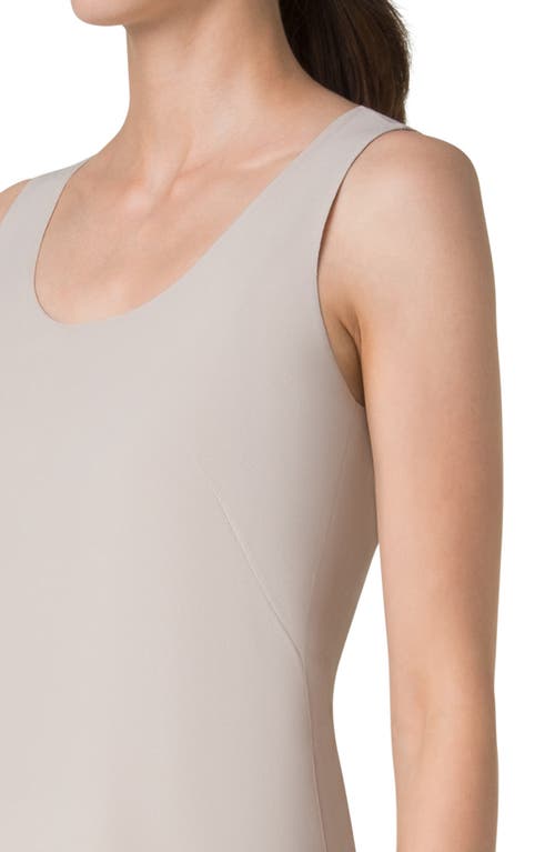 Akris Silk Georgette Tank In Greige