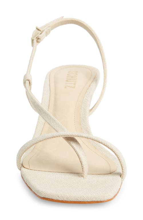Shop Schutz Heloise Slingback Sandal In Oyster