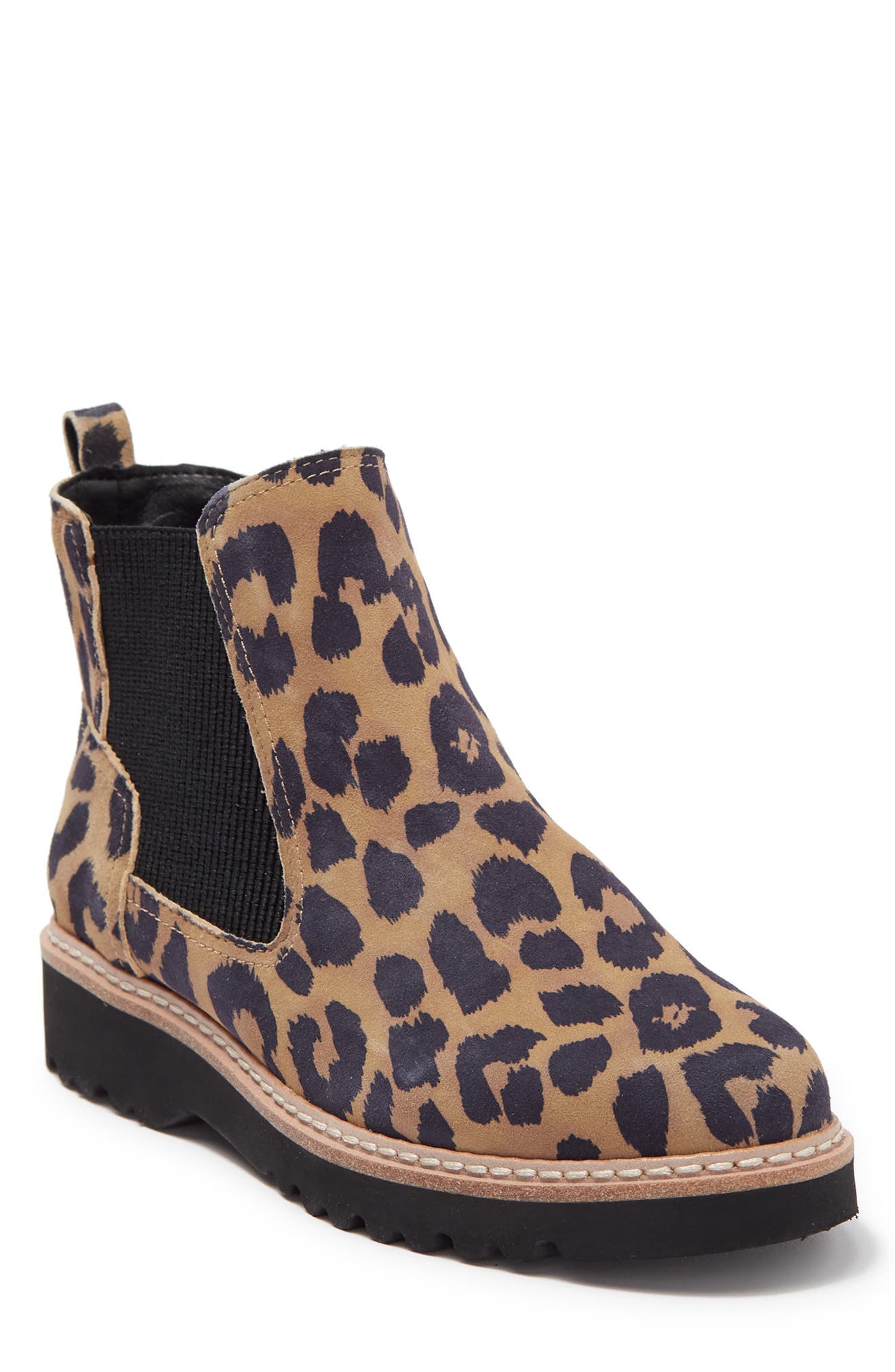 leopard chelsea boot