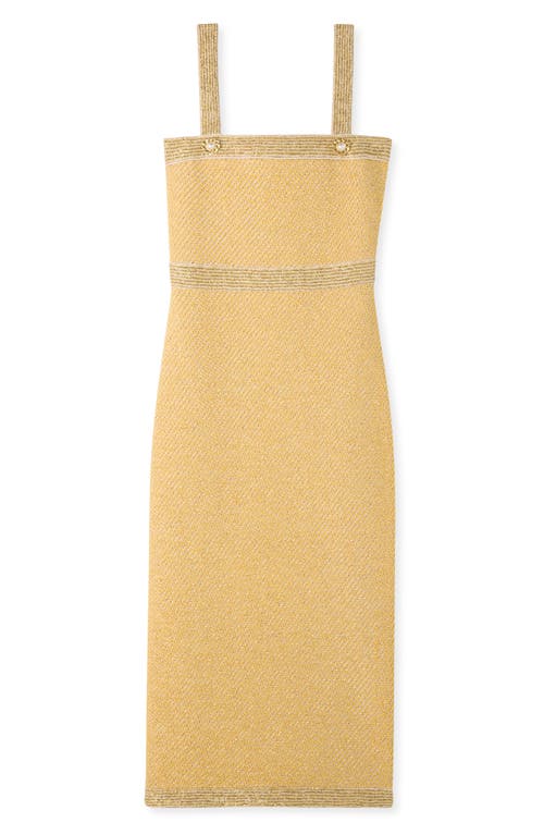 ST JOHN ST. JOHN EVENING SEQUIN TWILL KNIT COCKTAIL DRESS 
