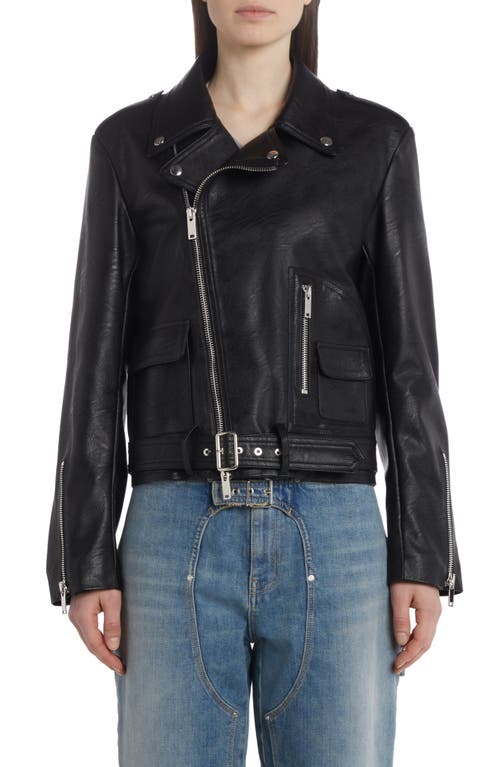 Stella McCartney Altermat Faux Leather Moto Jacket Black at Nordstrom, Us