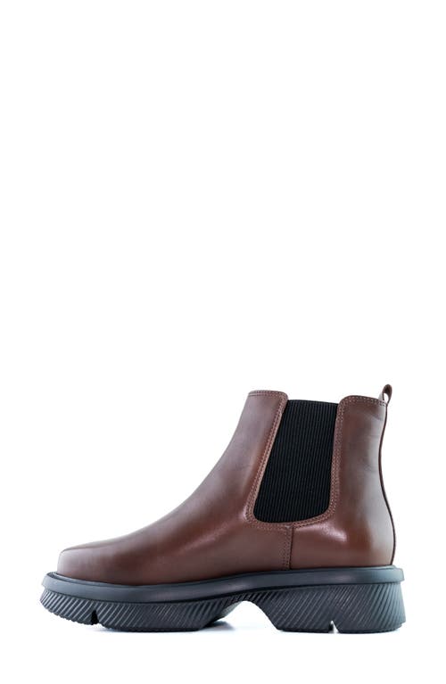 Marc Joseph New York Olympia Blvd Chelsea Boot In Dark Walnut Napa