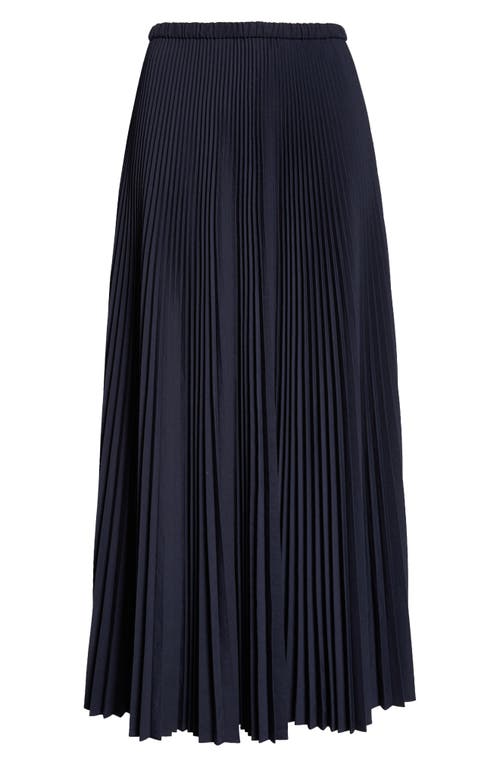 Shop A.l.c . Violet Pleated Maxi Skirt In Maritime Navy