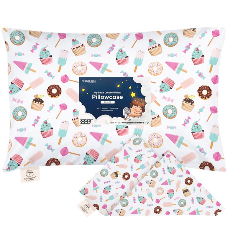 Shop Keababies Printed Toddler Pillowcase 13x18" In Sweet Tooth