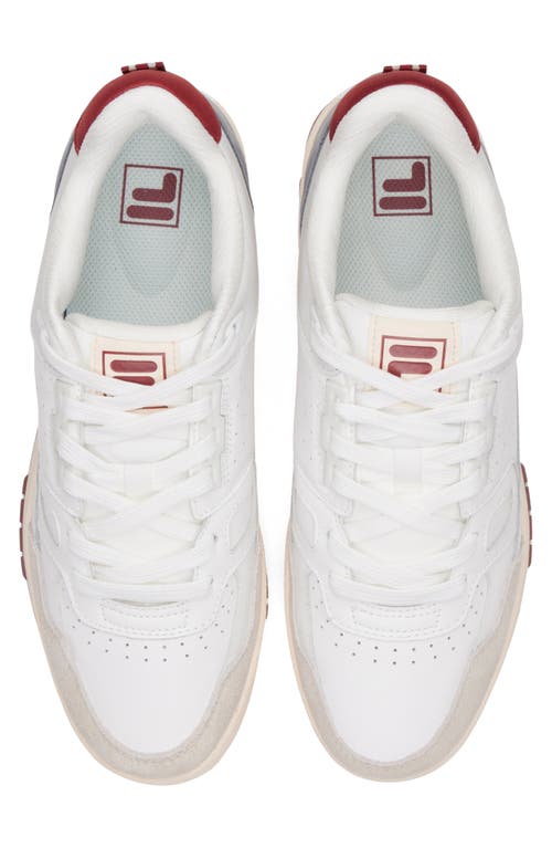 Shop Fila Rissmo Low Lux Basketball Sneaker In White/ecru/syrah