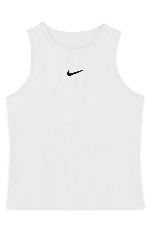 Nike Kids' Dri-fit Victory Tank In White/white/black