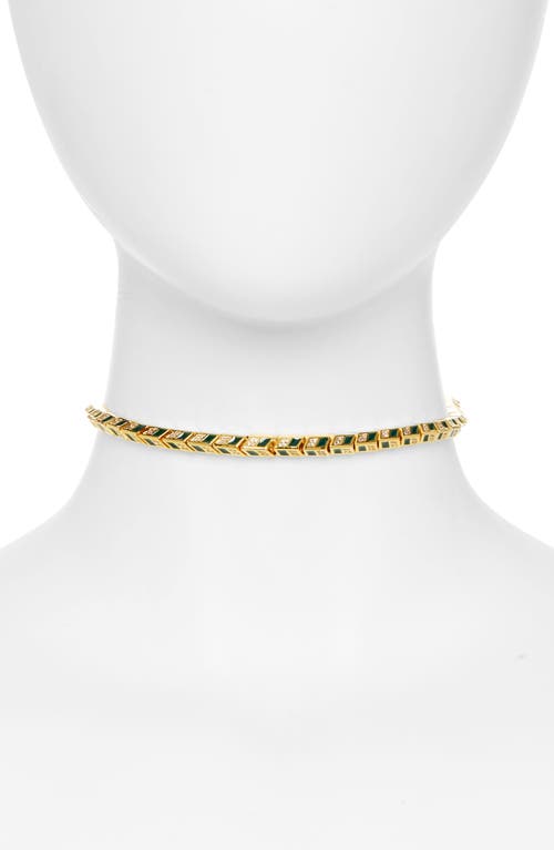 Zimmermann Zimmemorabilia Choker Necklace in Gold/Green at Nordstrom