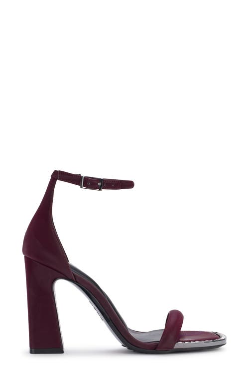 Shop Dkny Waylin Ankle Strap Sandal In Wine