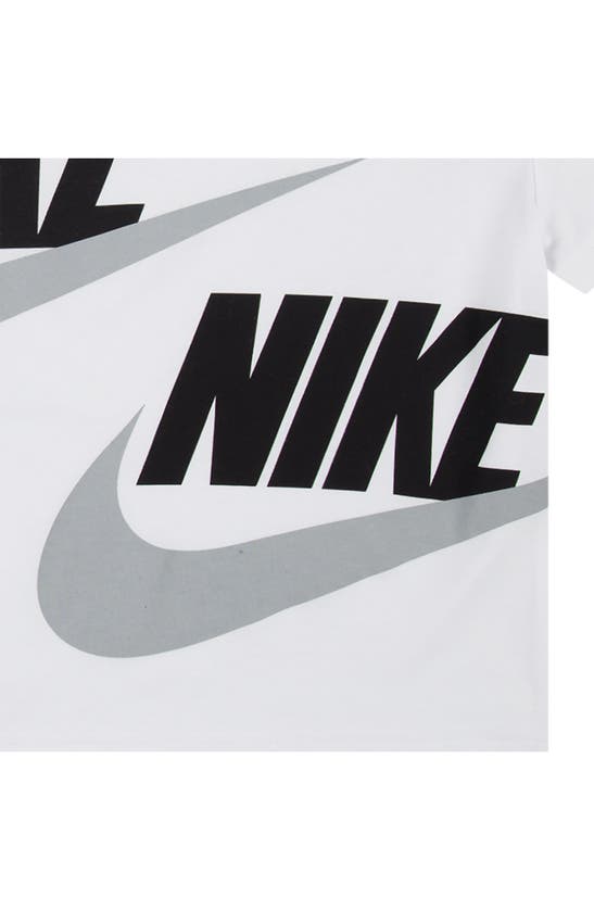 Shop Nike Kids' Split Futura T-shirt & Shorts Set In Carbon Heather